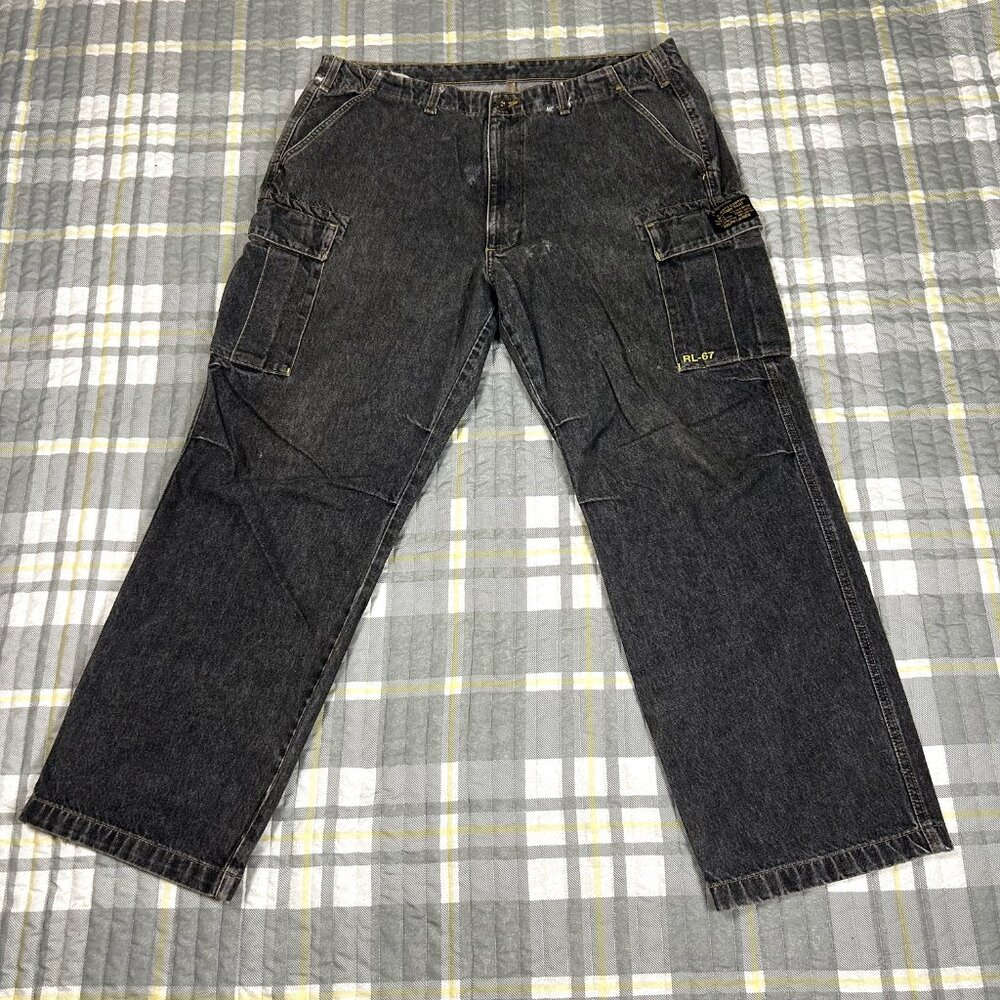 Polo Ralph Lauren Military Jeans 36x32 | RL-67 | Cargo Grunge Distressed - Picture 6 of 15